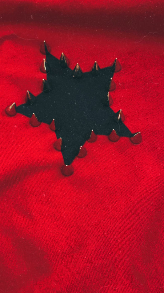 'STUD ME UP' RED VEST TOP