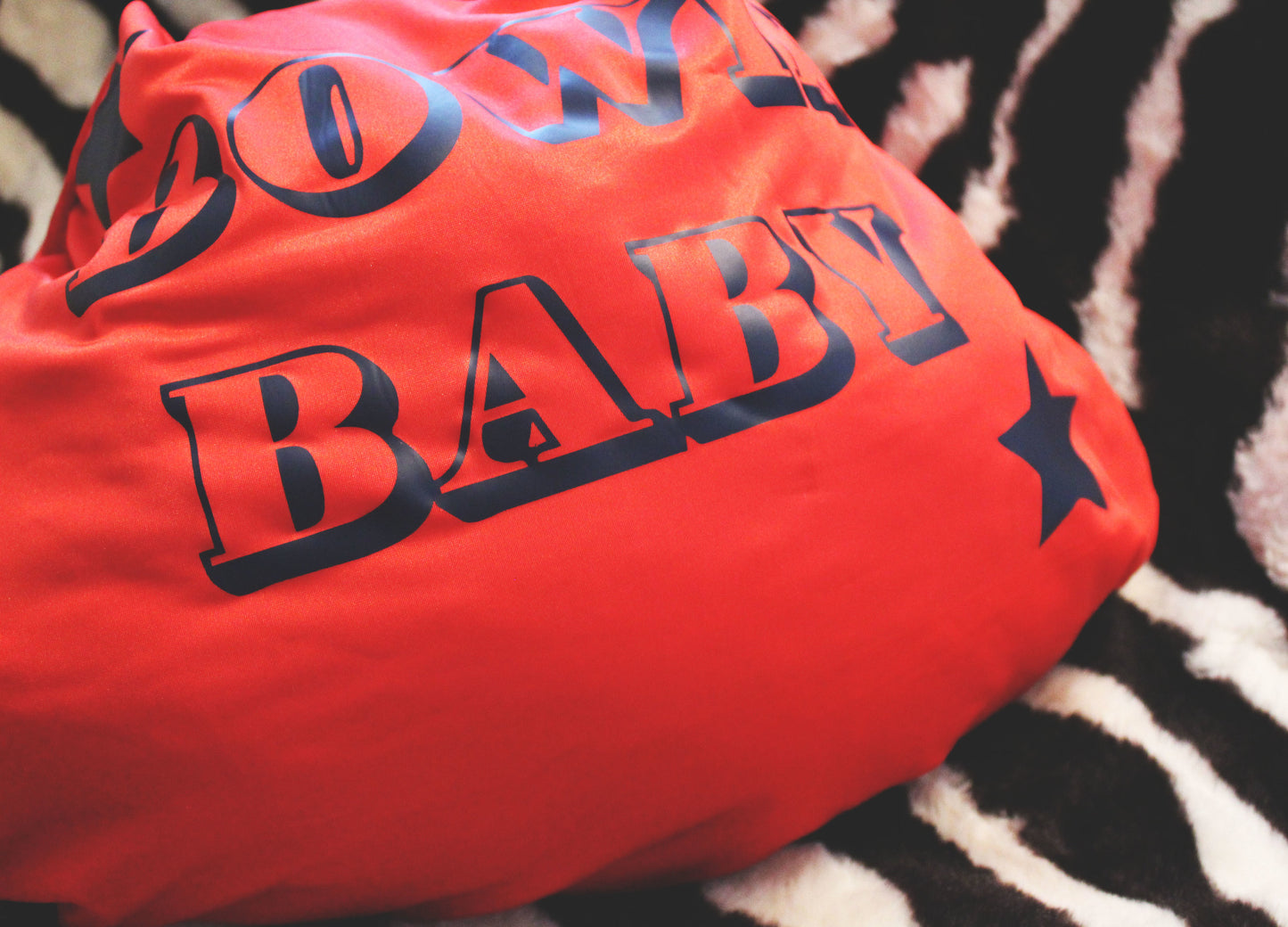 Red Bowie Baby Beach Bag