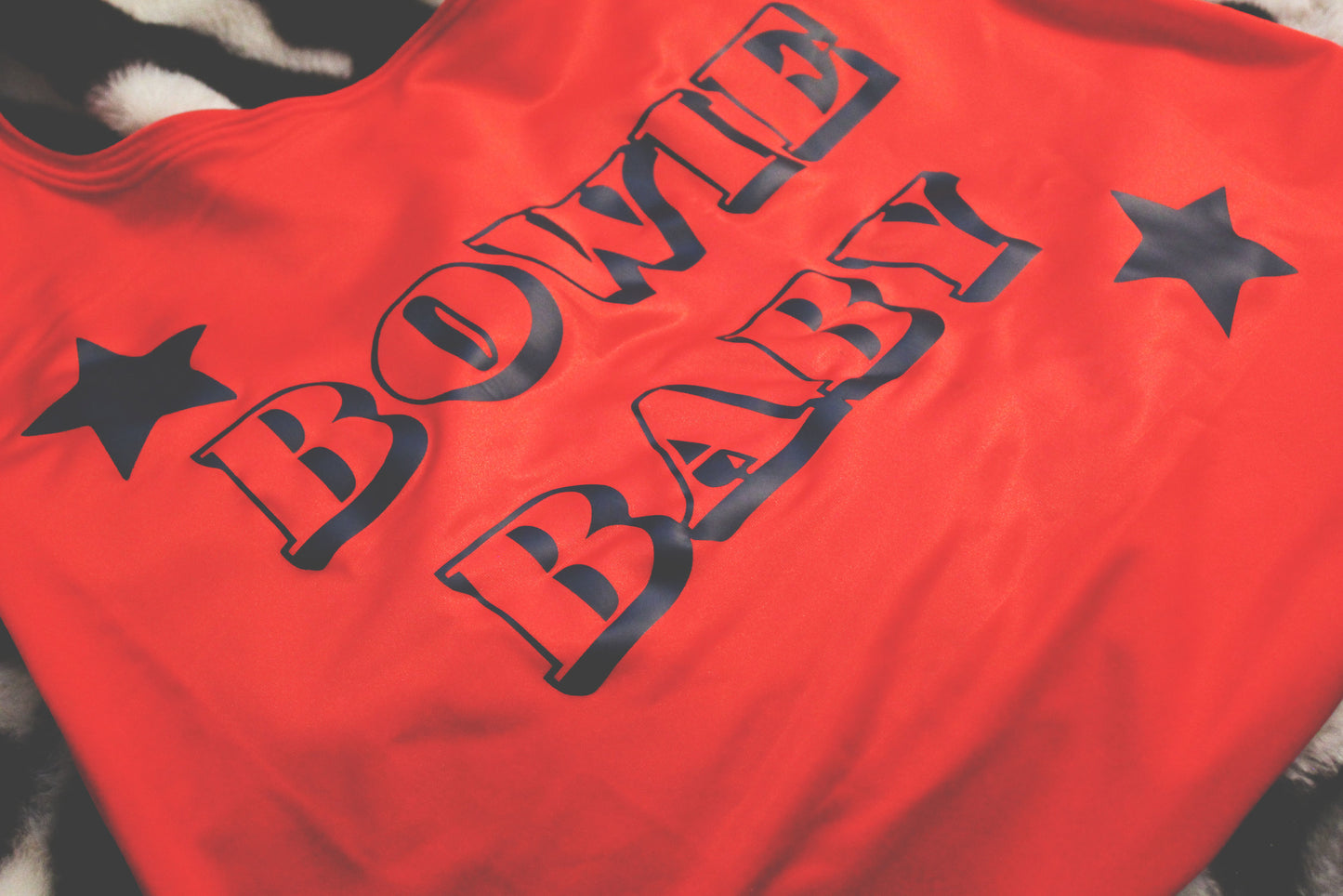 Red Bowie Baby Beach Bag