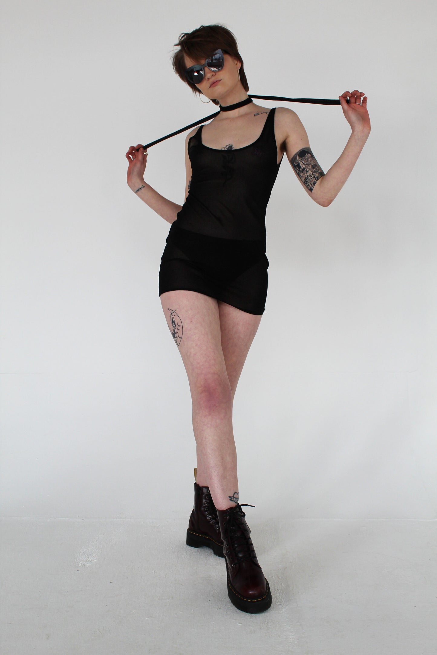 Rock n roll queen black mini set
