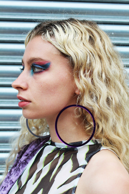 Extra AF hoops in purple