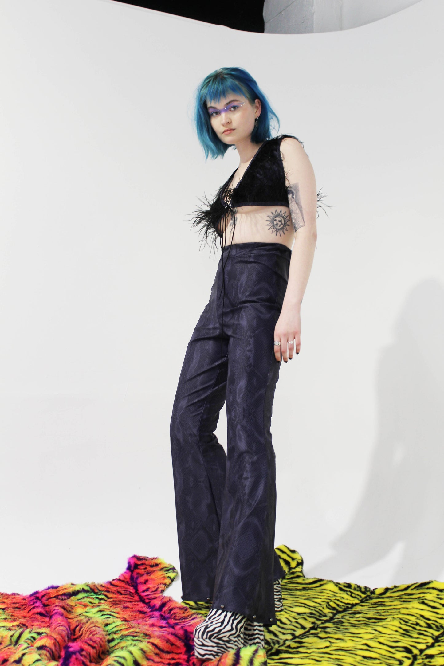 'GET IT ON' STUDDED FLARES