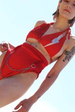 Load image into Gallery viewer, &#39;Aladdin Sane&#39; red bikini bottoms
