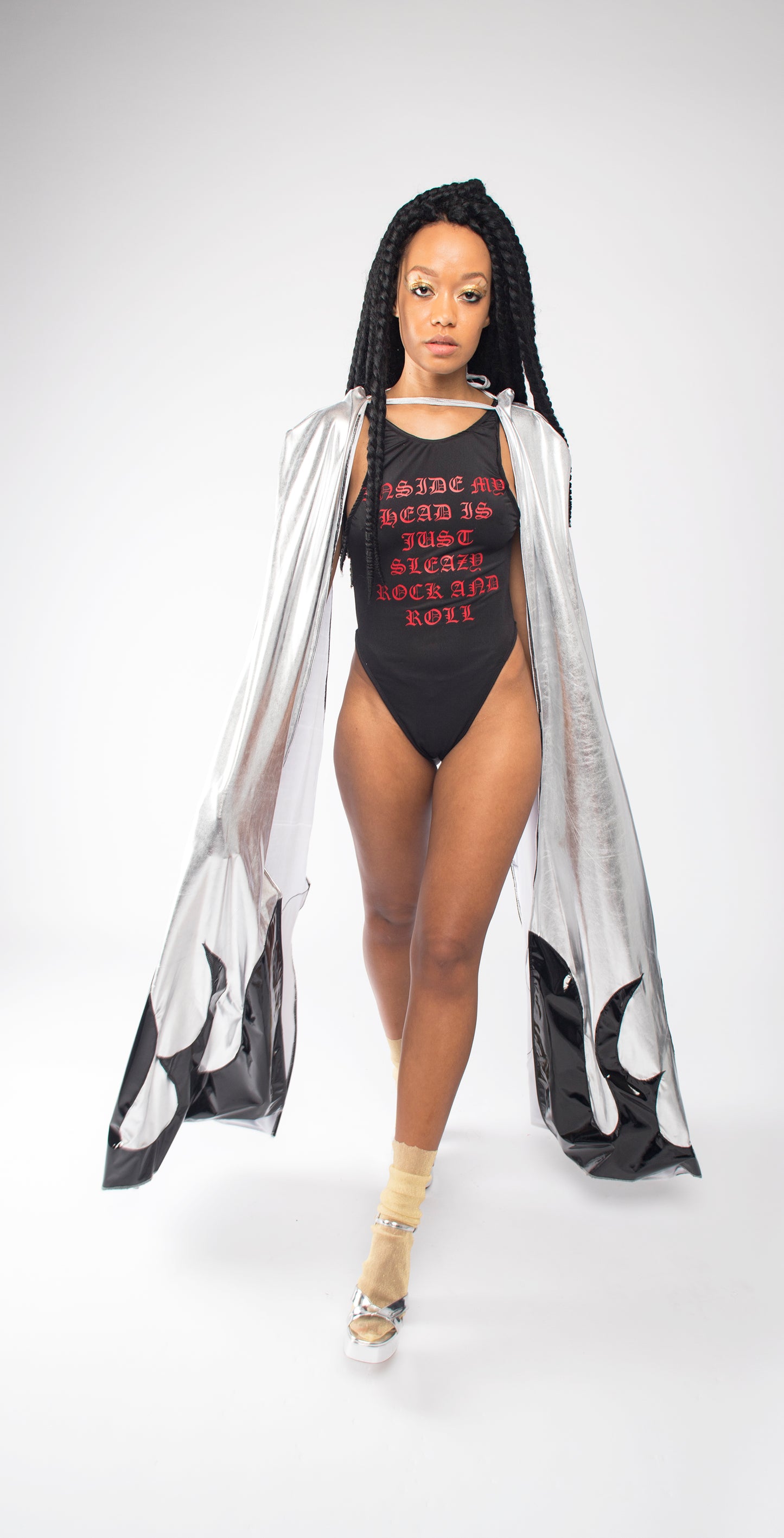 Black Sleazy Rock Swimsuit