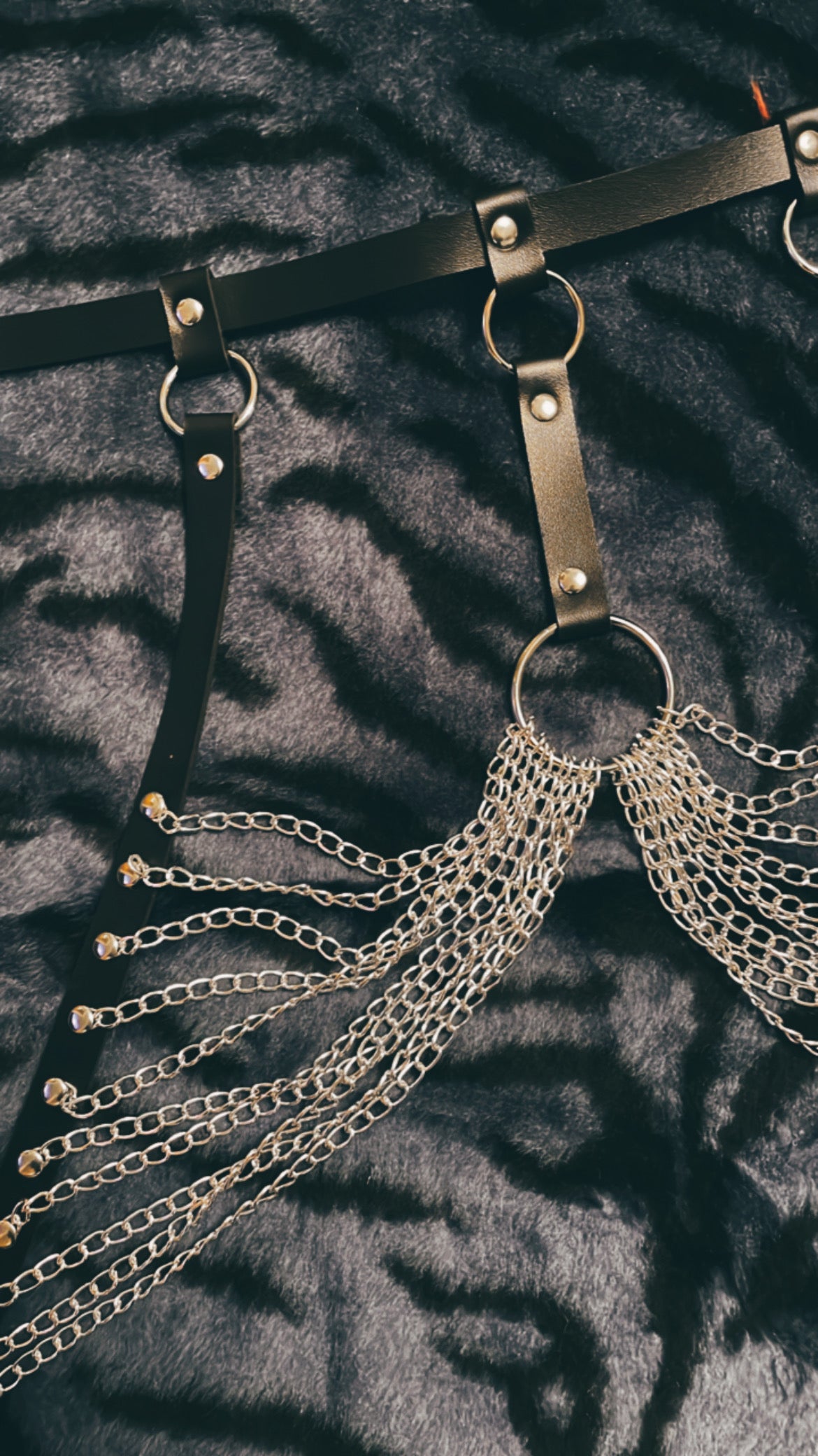 ‘SASS’ bra chain chest harness