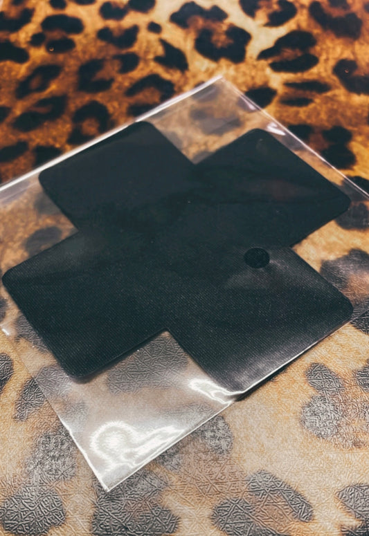 BLACK CROSS SELF ADHESIVE NIPPLE COVER SET