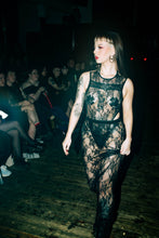 Load image into Gallery viewer, ‘SACRILEGE’ lace stretch high cut bodysuit
