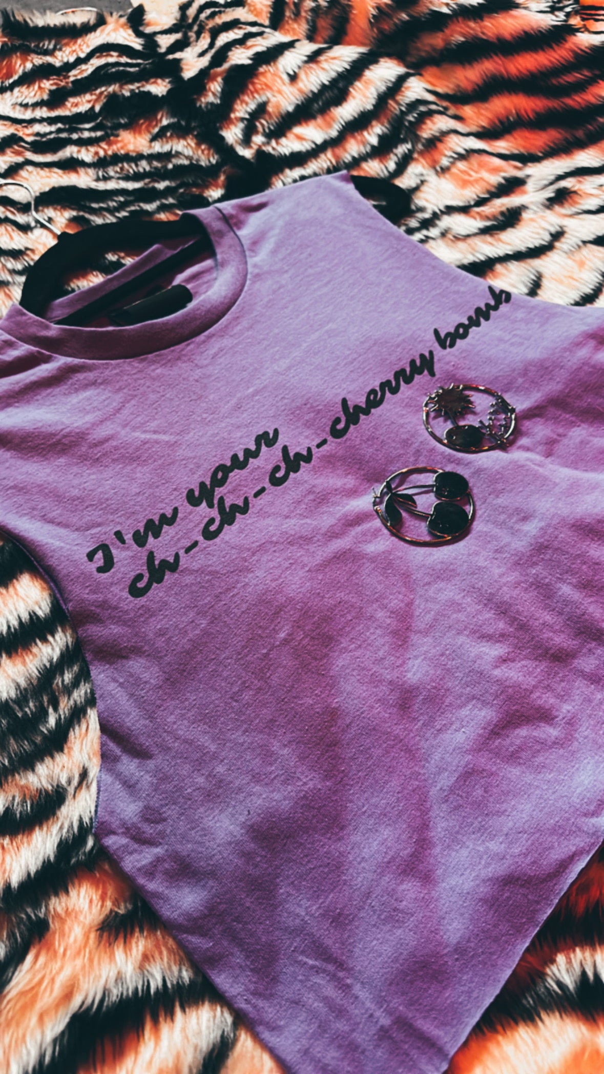“I’M YOUR CHERRY BOMB” CROPPED TANK TOP