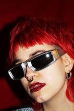 Load image into Gallery viewer, “TAKE ME TO YOUR LEADER” FUTURISTIC SILVER SUNGLASSES
