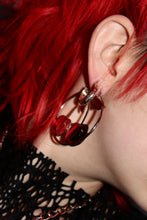 Load image into Gallery viewer, KENNEDY X CURIOUS CASKET “CHERRY BOMB” HOOP EARRINGS
