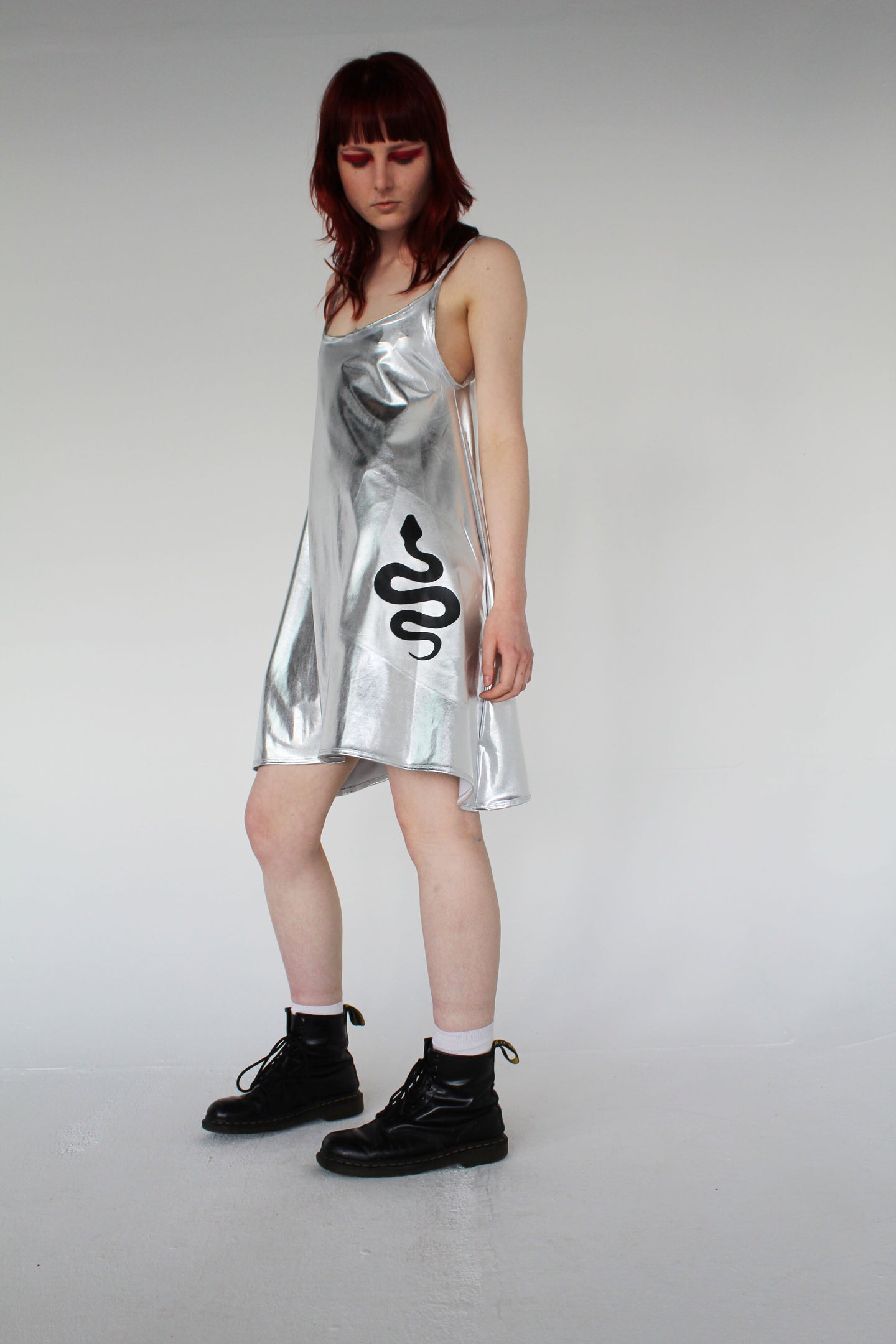 Silver snake dress