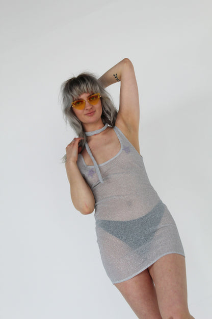 Rock n roll queen silver mini set