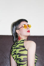 Load image into Gallery viewer, NEON QUEEN ZEBRA CROPPED TOP
