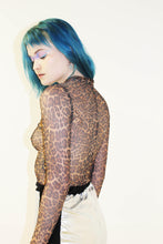 Load image into Gallery viewer, &#39;BRAT&#39; LEOPARD PRINT MESH TOP

