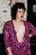 Load image into Gallery viewer, &#39;Dandy&#39; zebra print pink blazer
