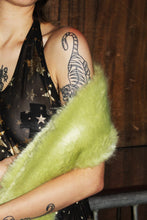 Load image into Gallery viewer, MINT GREEN FAUX FUR SCARF
